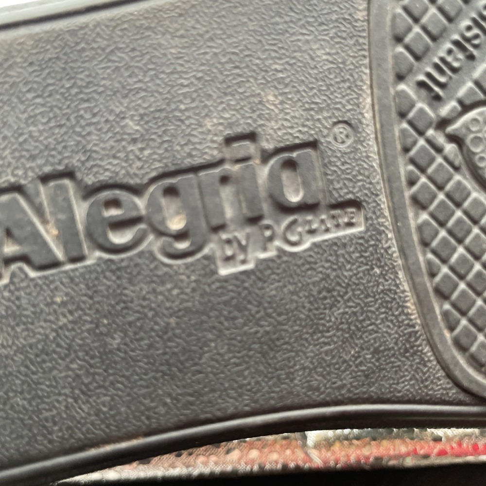 Alegria By PG Lite Kleo Women's Sandal 6 Black Snake Leather Slingback Shoes - Picture 14 of 14